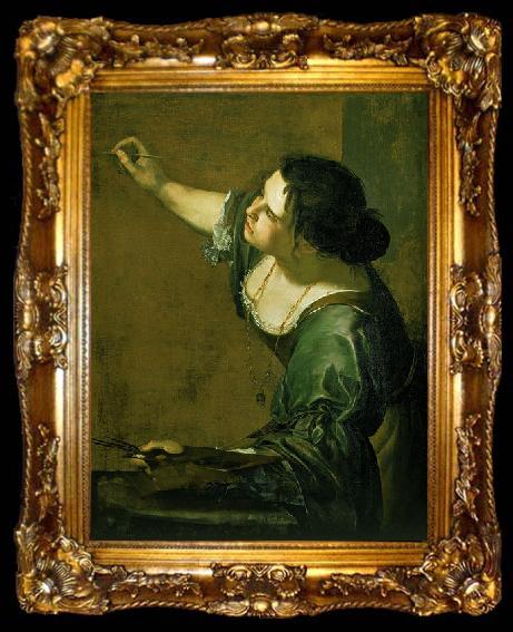framed  Artemisia  Gentileschi ArtemisiaSelfP, ta009-2